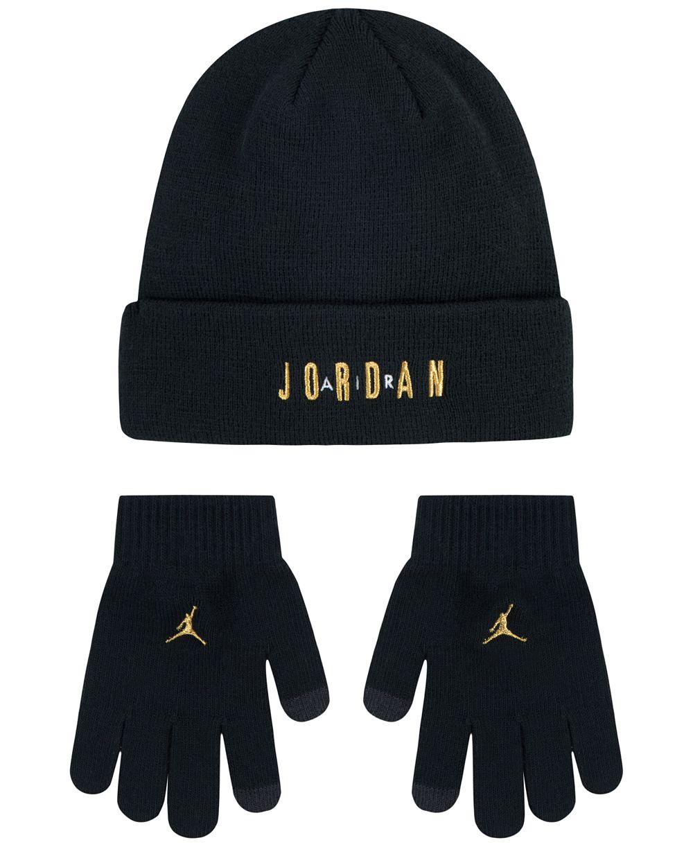 Jordan Big Kids 2-Piece Beanie and Gloves Set