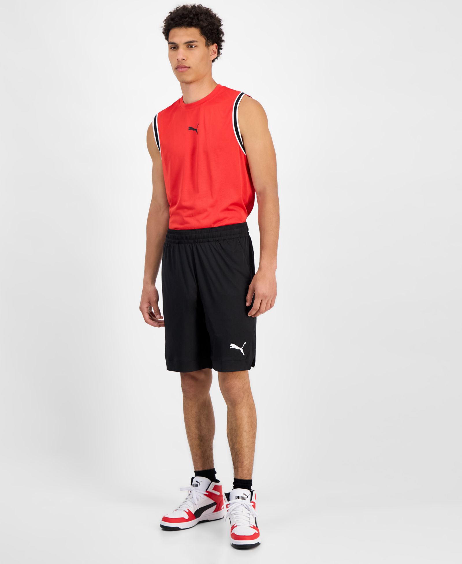 Puma Men's Rtg Regular-Fit Drawstring Shorts, 10" inseam