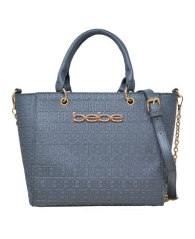 Bebe Celia Embossed Logo Satchel Bag