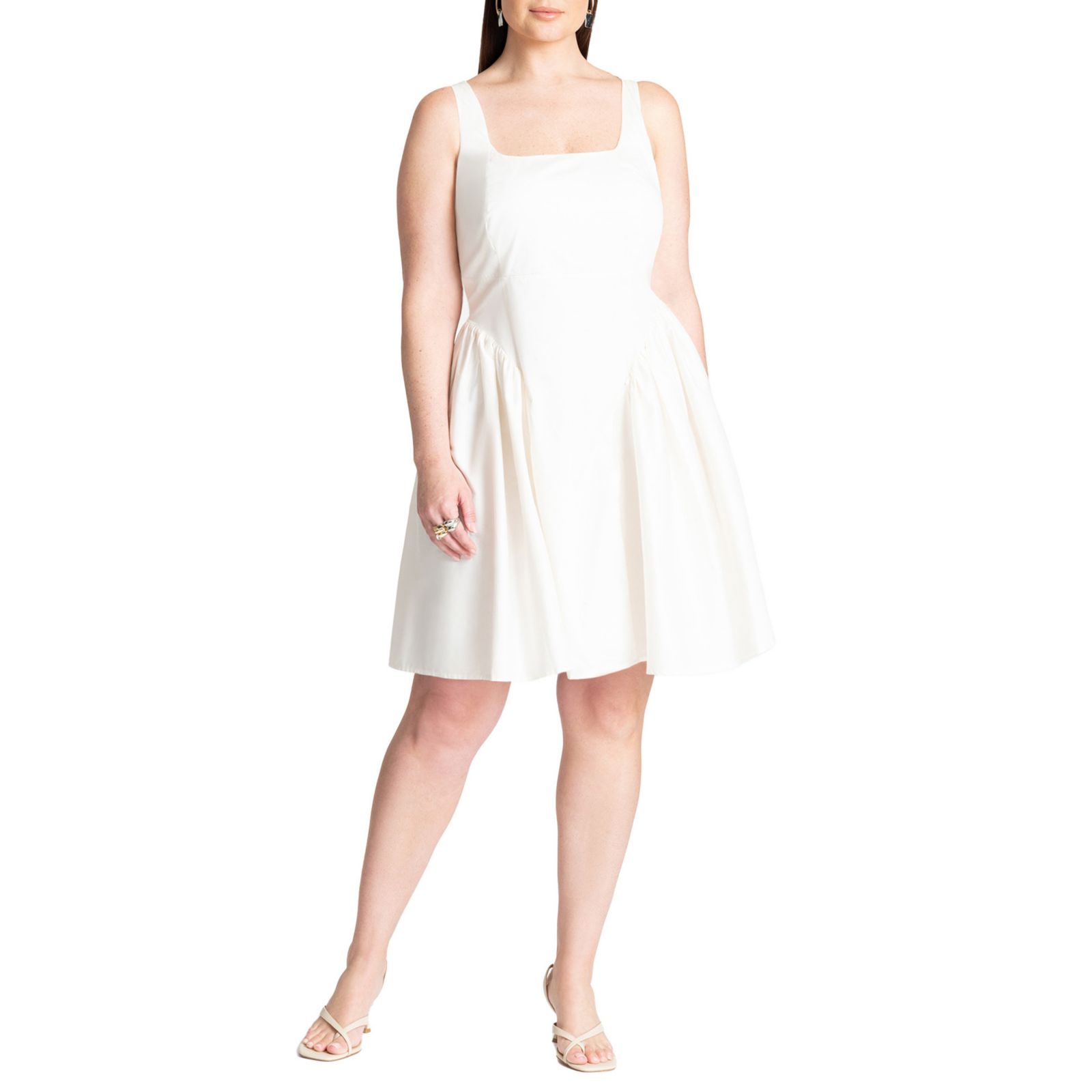 Мини-платье ELOQUII Women's Bow Back