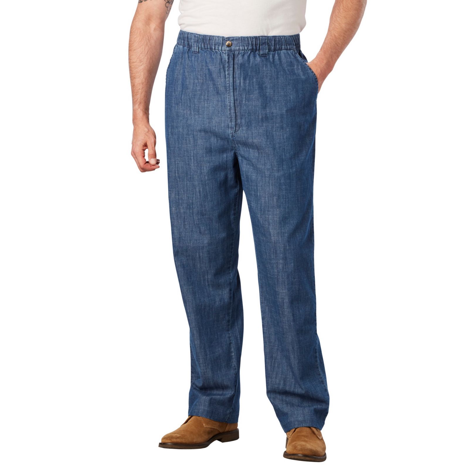 KingSize Big & Tall Knockarounds Full-Elastic Waist Pants