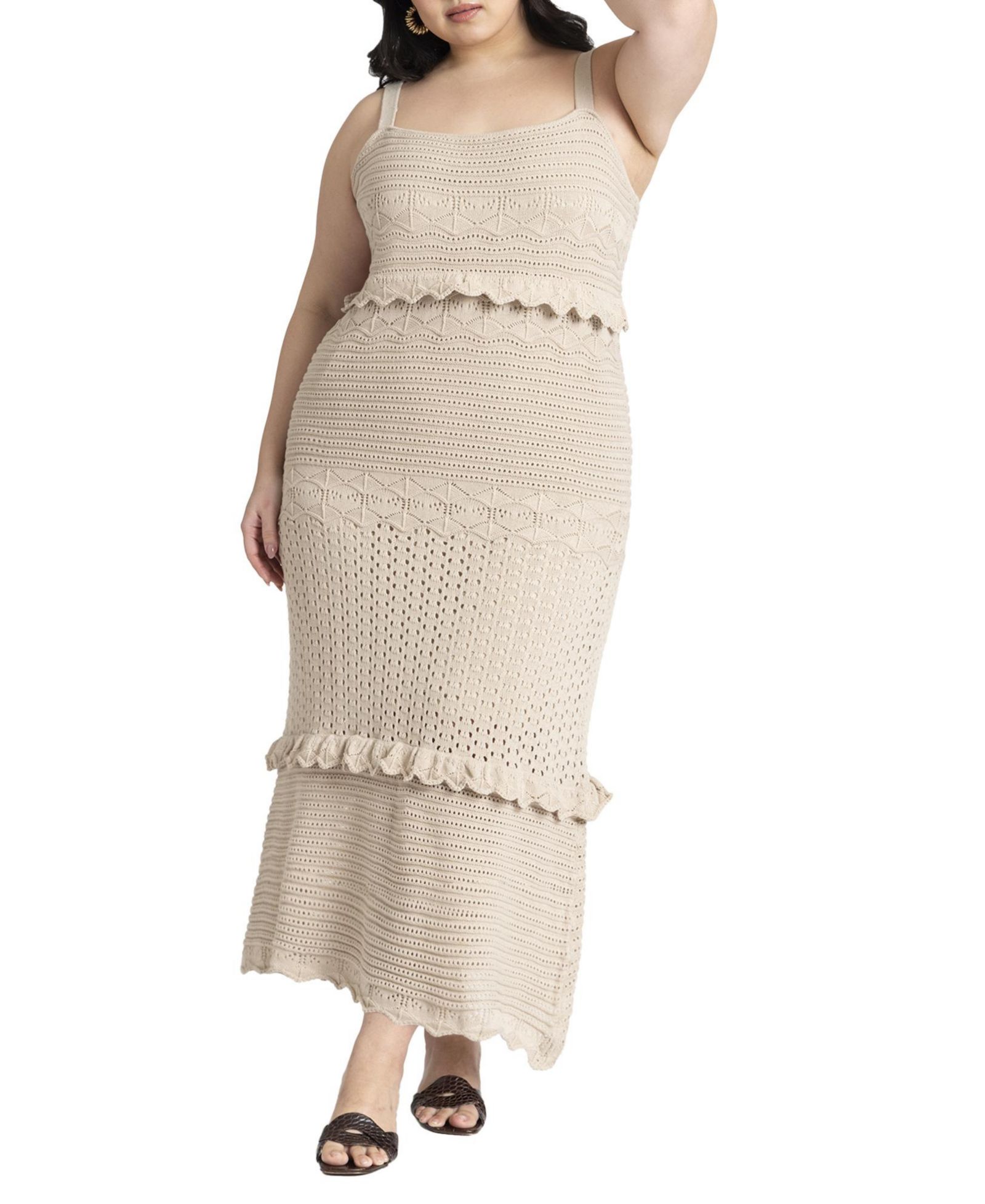 Женское платье ELOQUII Crochet Maxi
