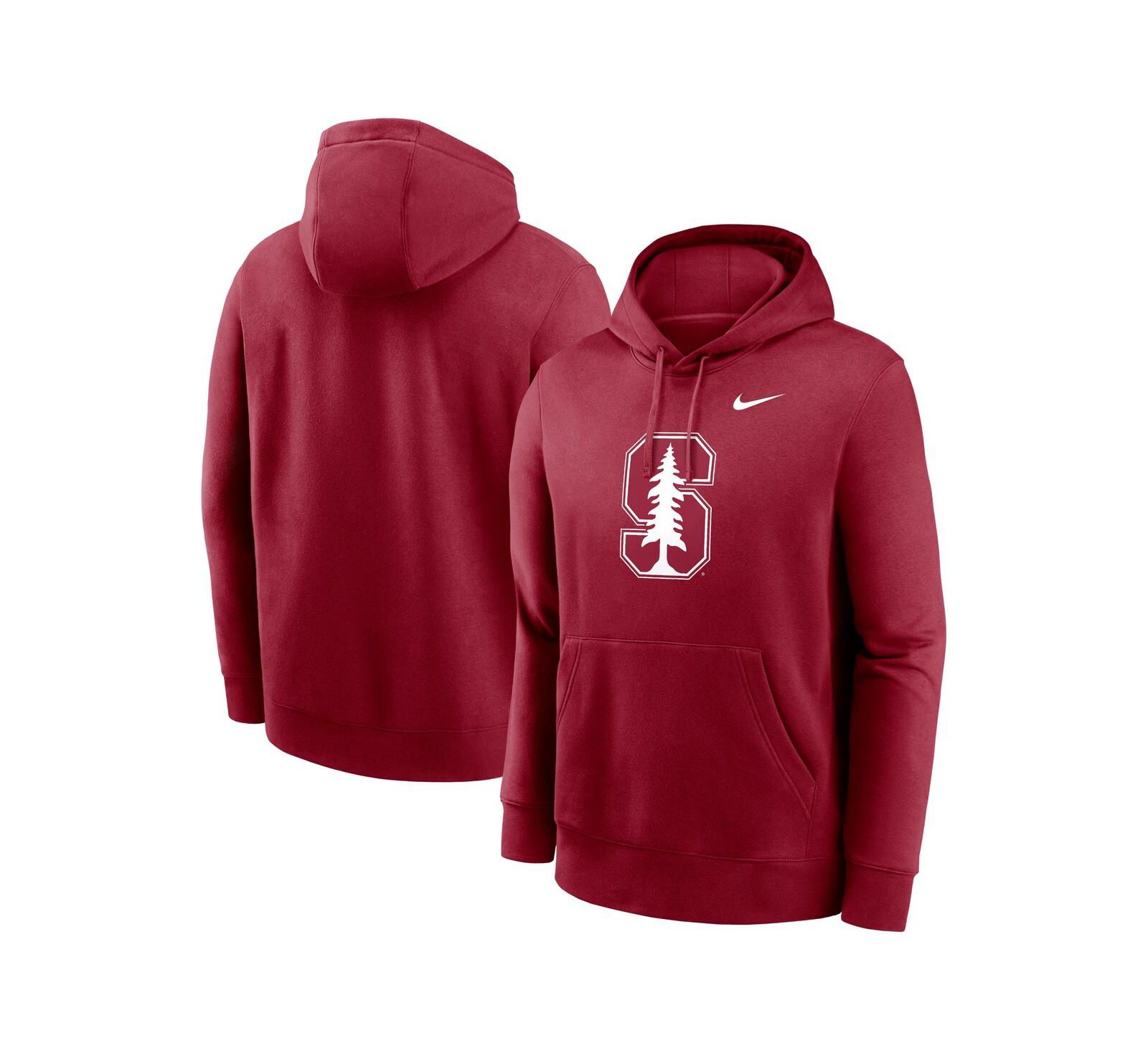 Nike Men's Cardinal Stanford Cardinal Primetime Evergreen Club Fleece Pullover Hoodie