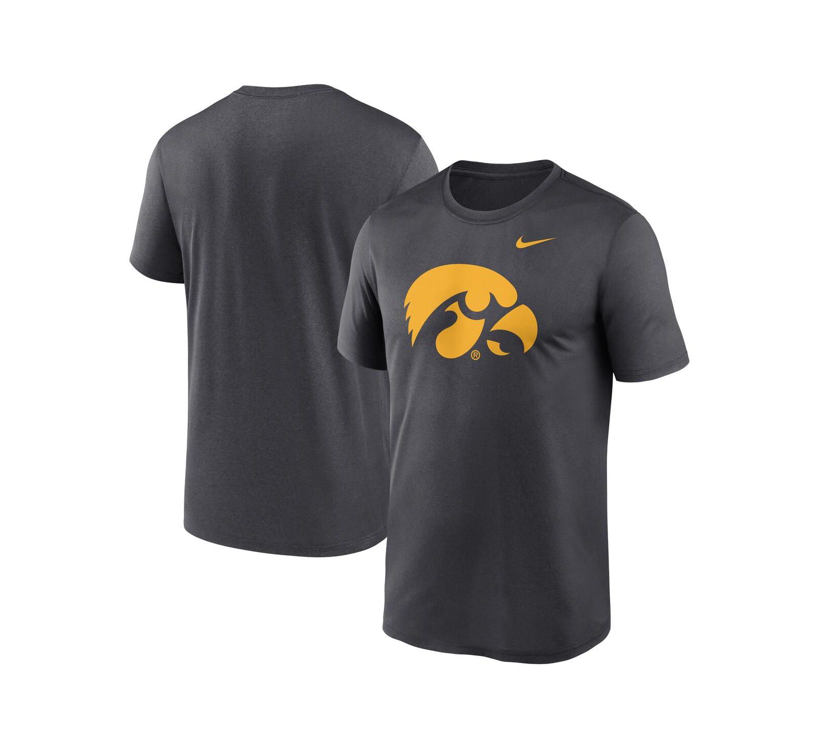 Футболка Nike Men's Anthracite Iowa Hawkeyes Primetime Legend Logo