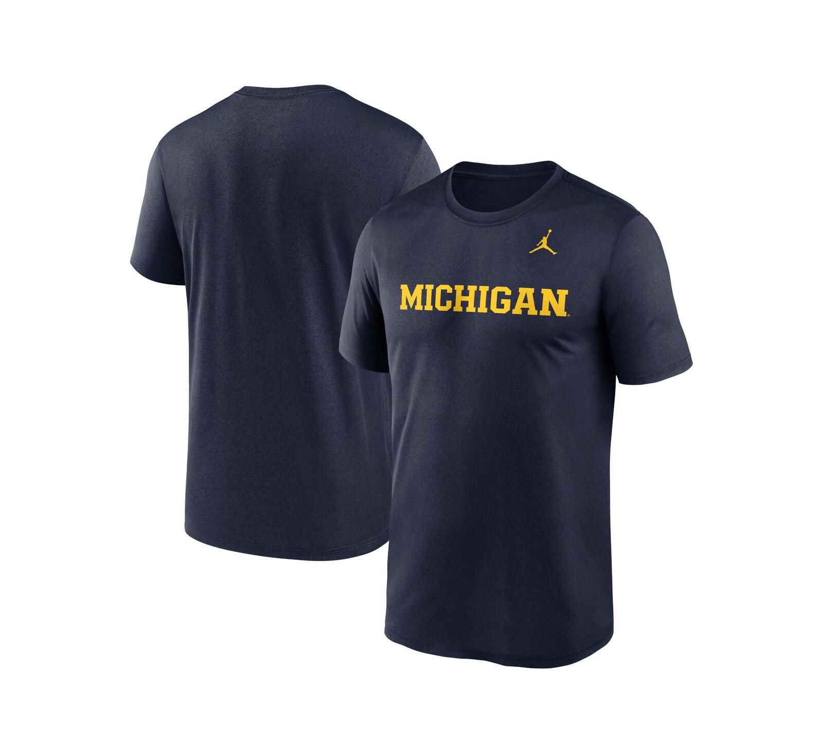 Jordan Men's Navy Michigan Wolverines Primetime Legend Wordmark T-Shirt