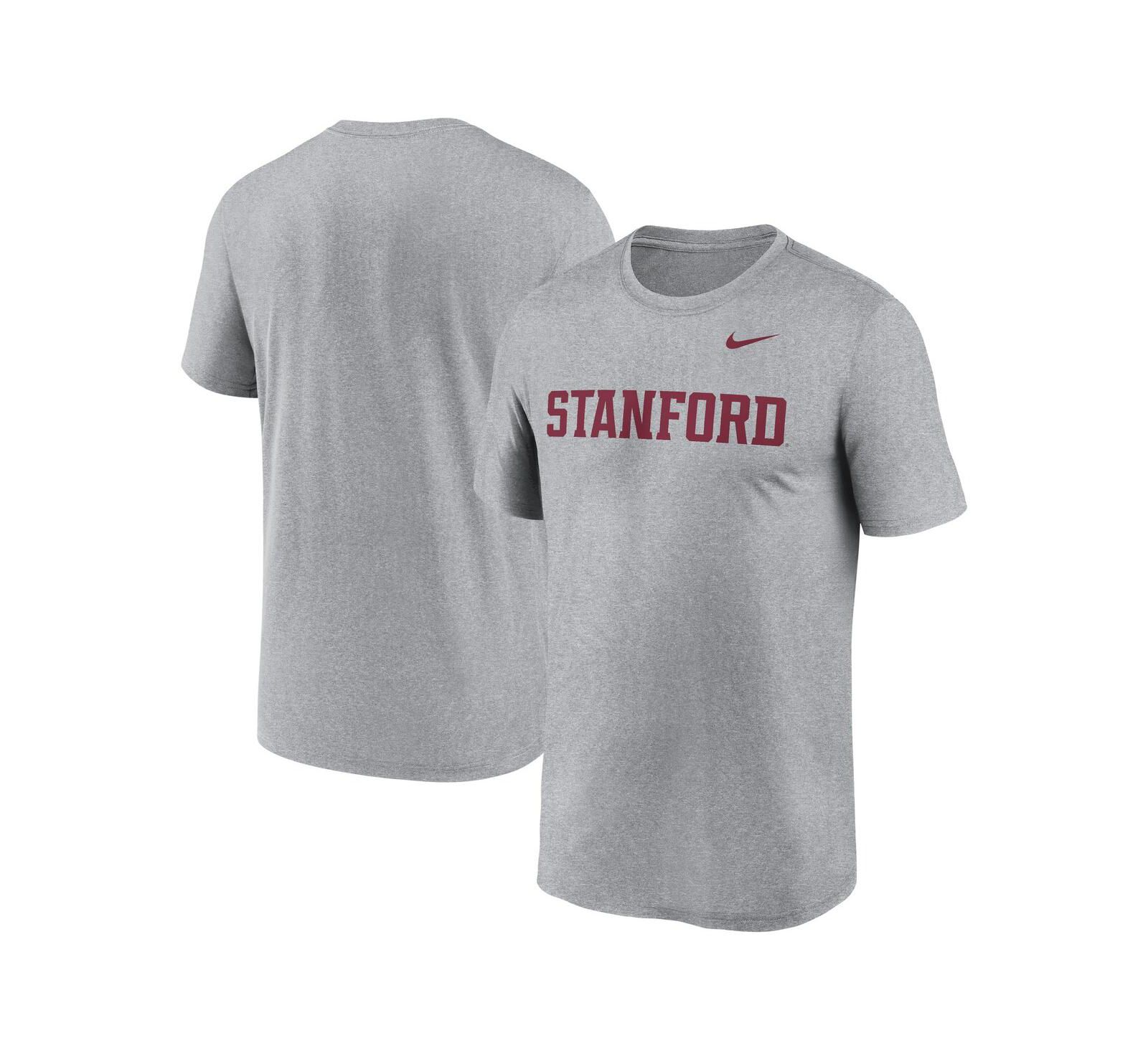 Nike Men's Heather Gray Stanford Cardinal Primetime Legend Wordmark T-Shirt