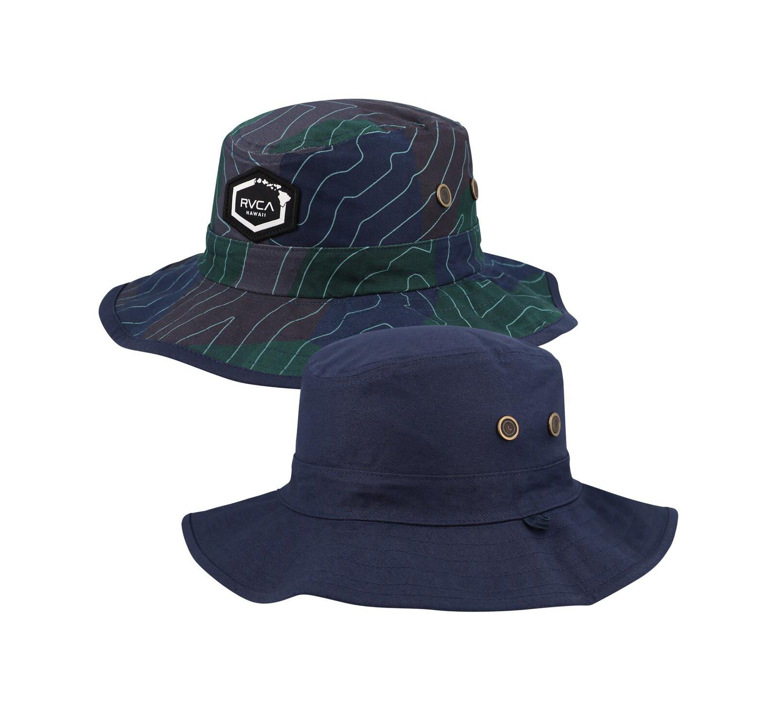 Панама RVCA Men's Navy Island Hex Reverse Boonie
