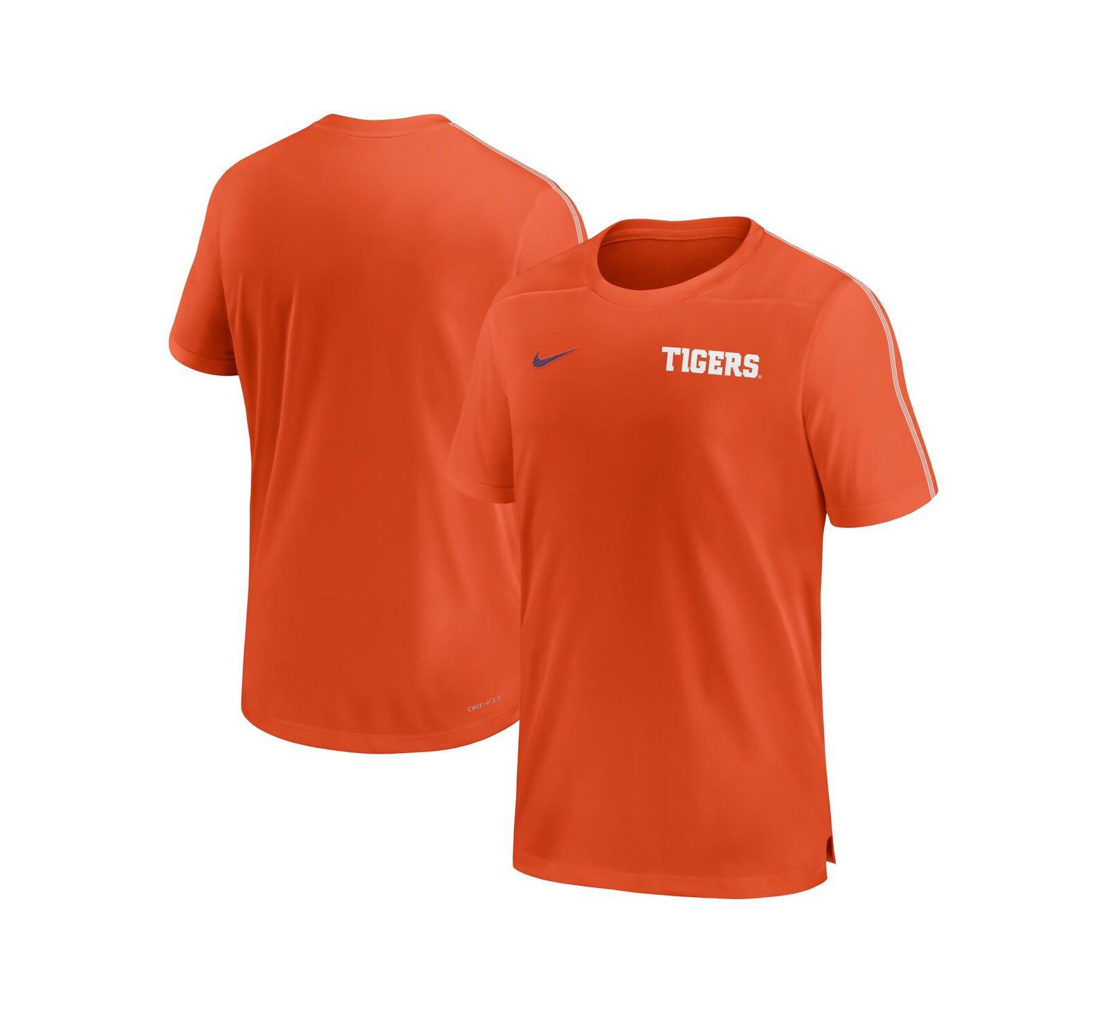 Nike Men's Clemson Tigers 2024 Sideline Coach Performance T-shirt
