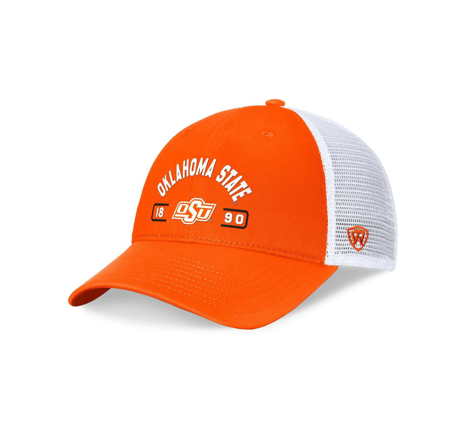 Мужская кепка Top of the World Orange/White Oklahoma State Cowboys Trucker