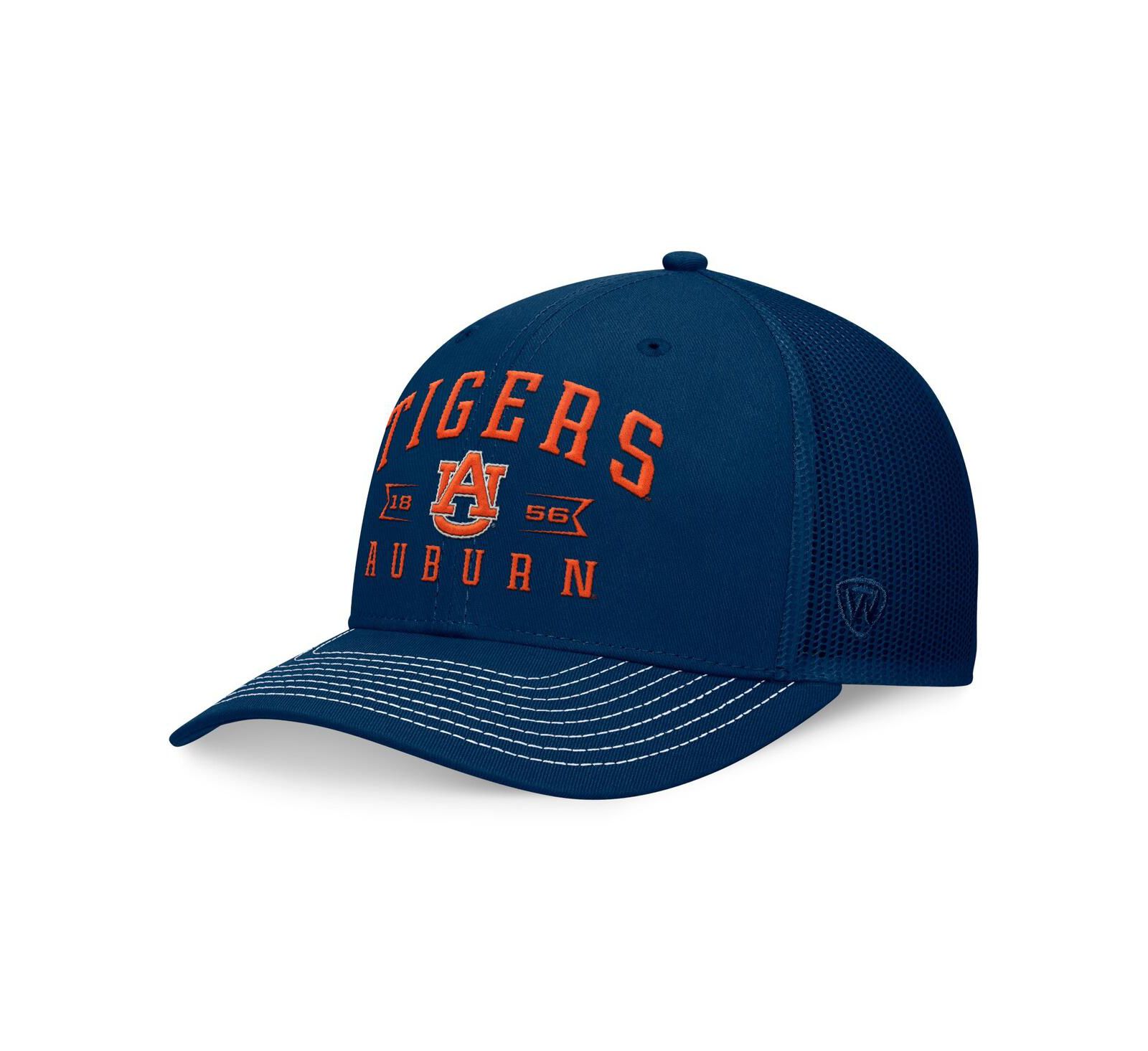 Top of the World Men's Navy Auburn Tigers Carson Trucker Adjustable Hat