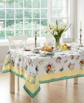 Скатерть Elrene French Garden Fleurence стойкая к пятнам и воде 60"x102" прямоугольная