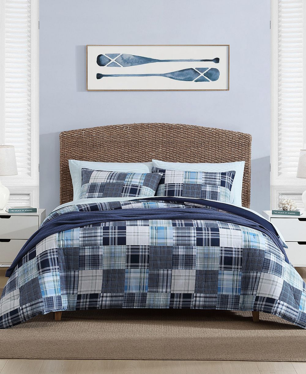 Nautica Mason Patchwork 2 Piece Comforter Set, Twin