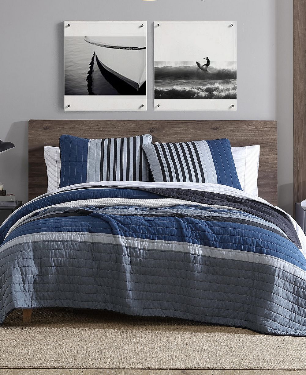 Nautica Rendon Reversible 3 Piece Quilt Set, King