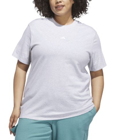 adidas футболка из хлопка с логотипом, Plus Size