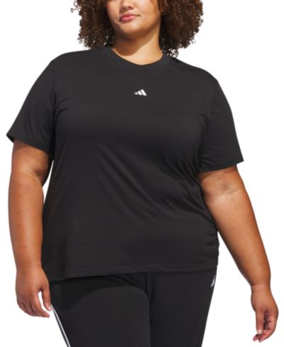 adidas футболка из хлопка с логотипом, Plus Size