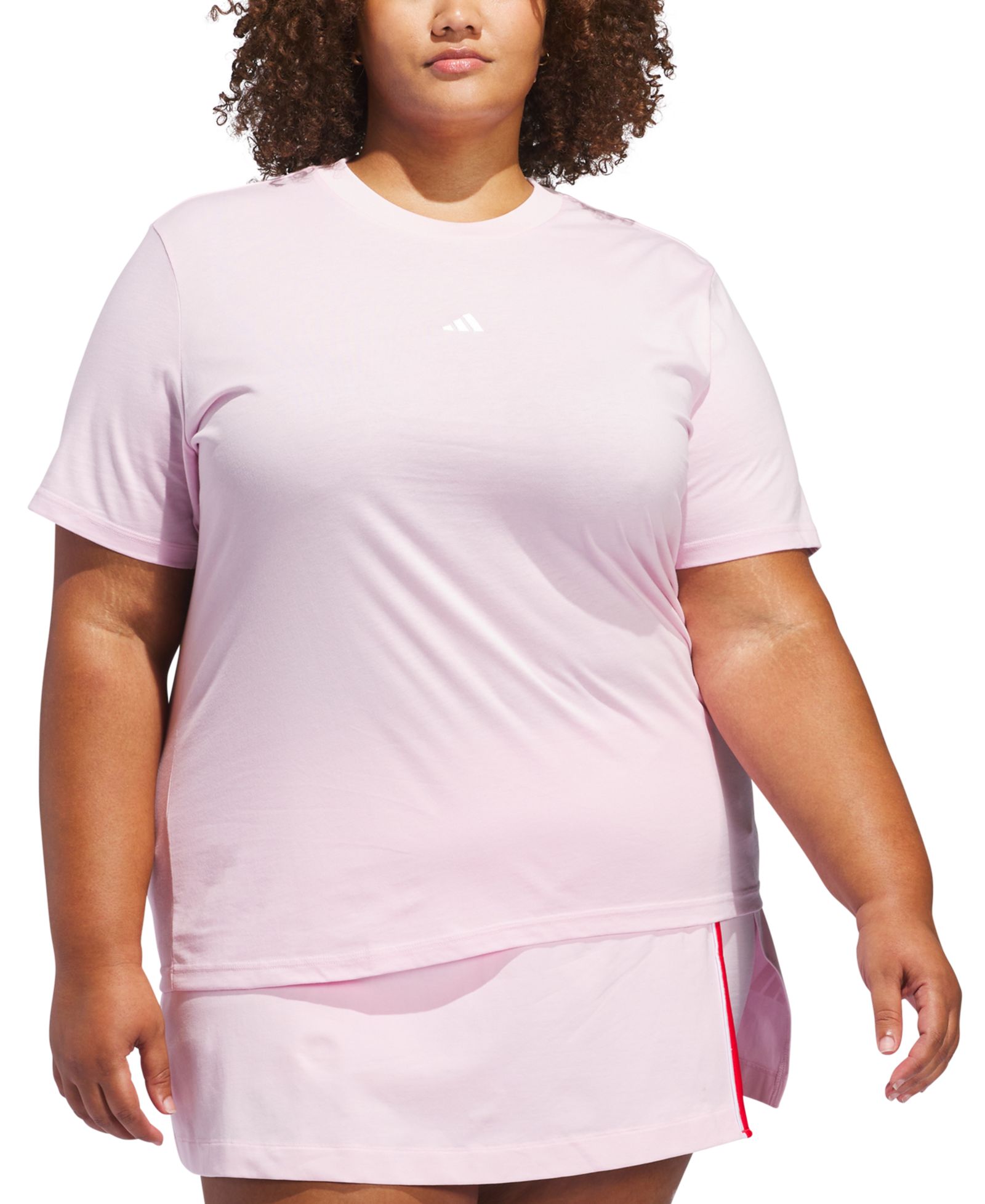 adidas Plus Size Short-Sleeve Cotton Crewneck Logo T-Shirt