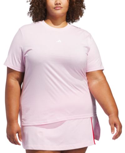 adidas Plus Size Short-Sleeve Cotton Crewneck Logo T-Shirt