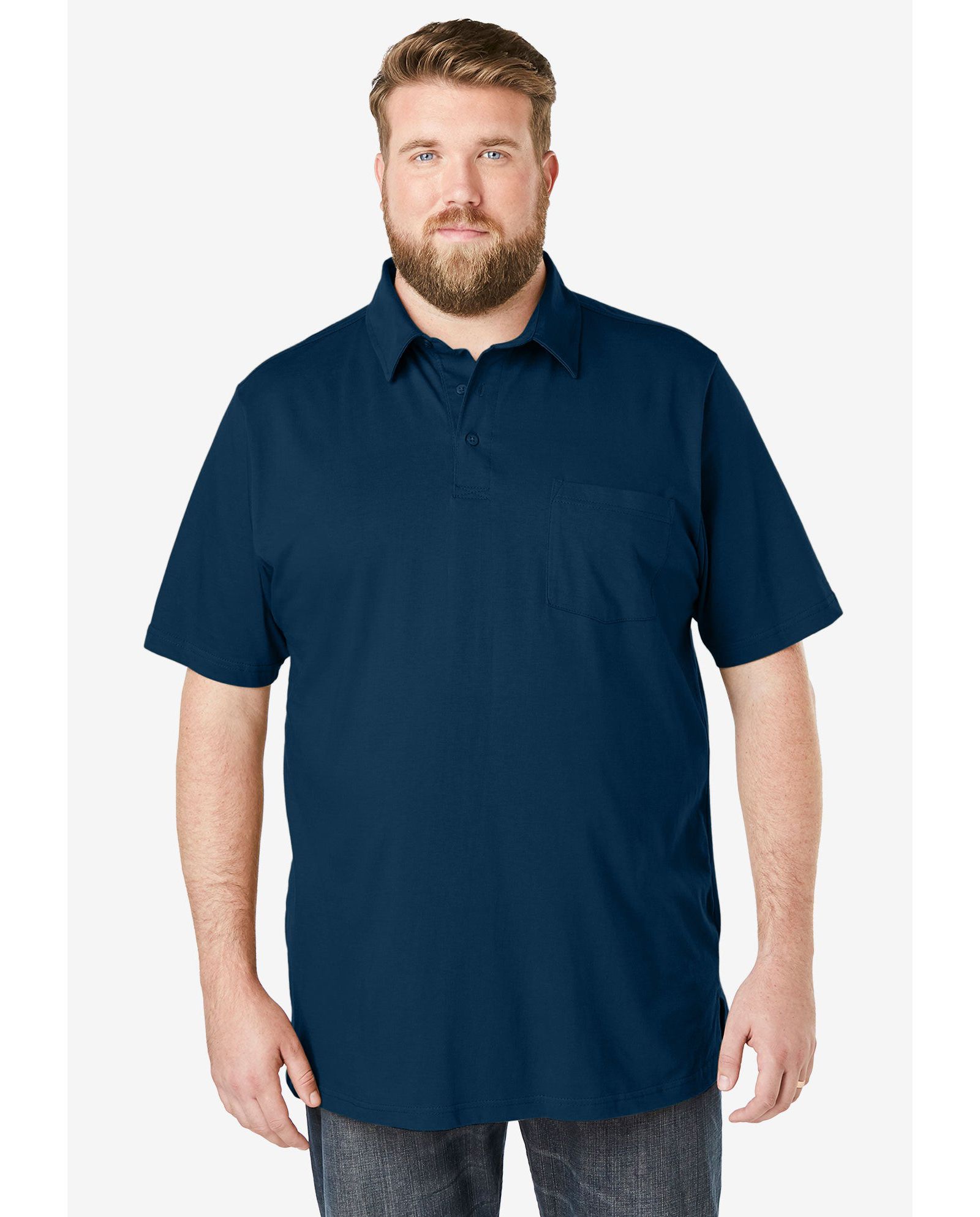 KingSize Men's Heavyweight Jersey Polo Shirt