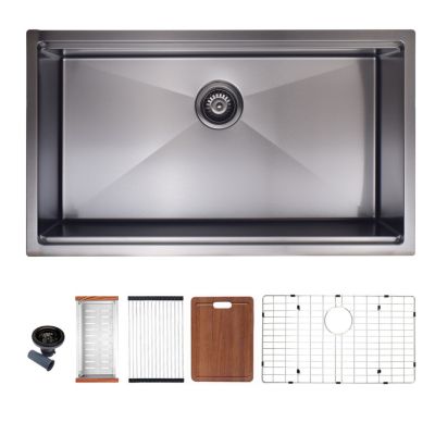 Streamdale Furniture Рабочая станция с ковным подстольным кухонным<unused2311> sink с аксессуарами