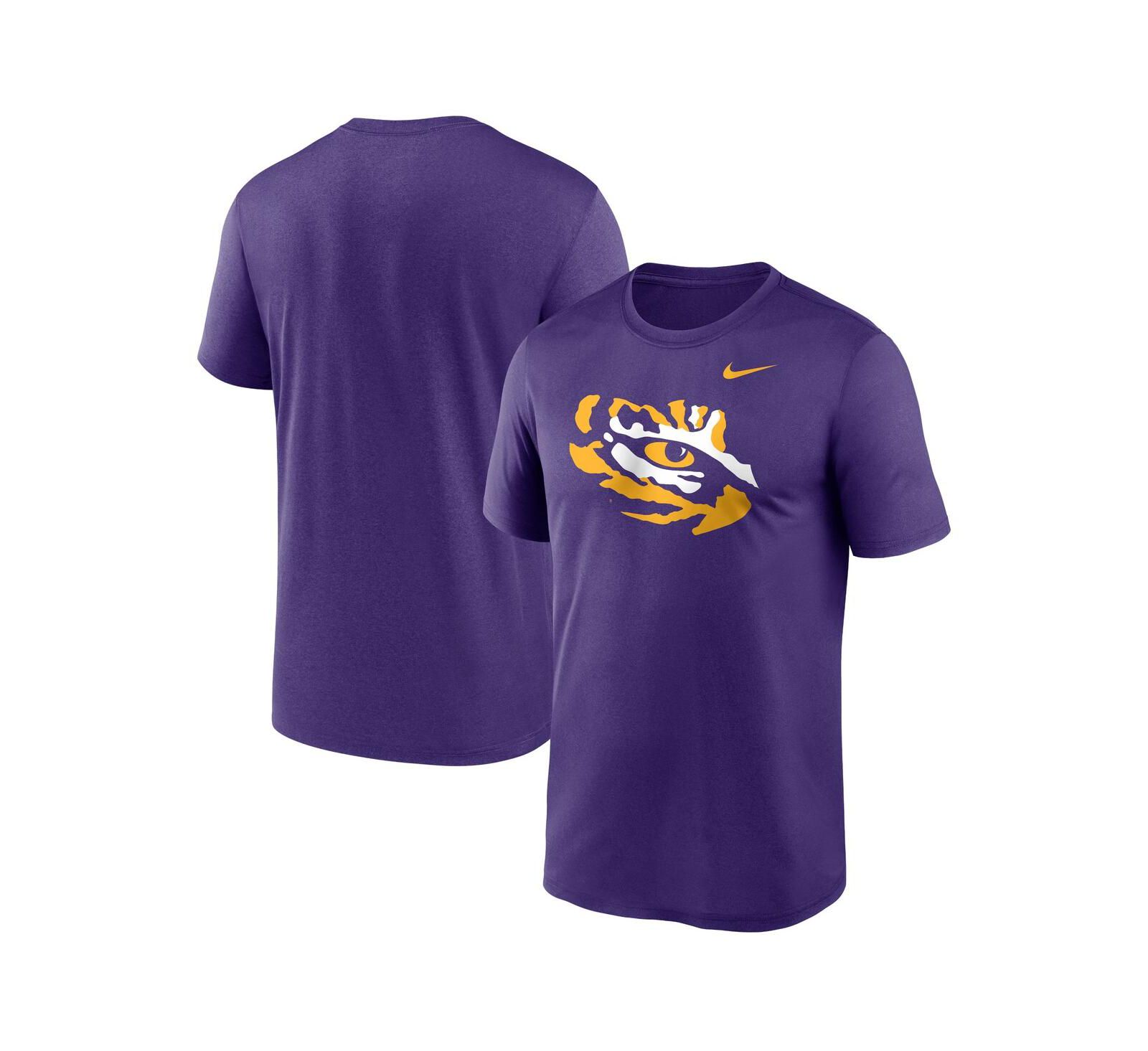 Мужская футболка Nike LSU Tigers Primetime Legend Alternate Logo фиолетового цвета