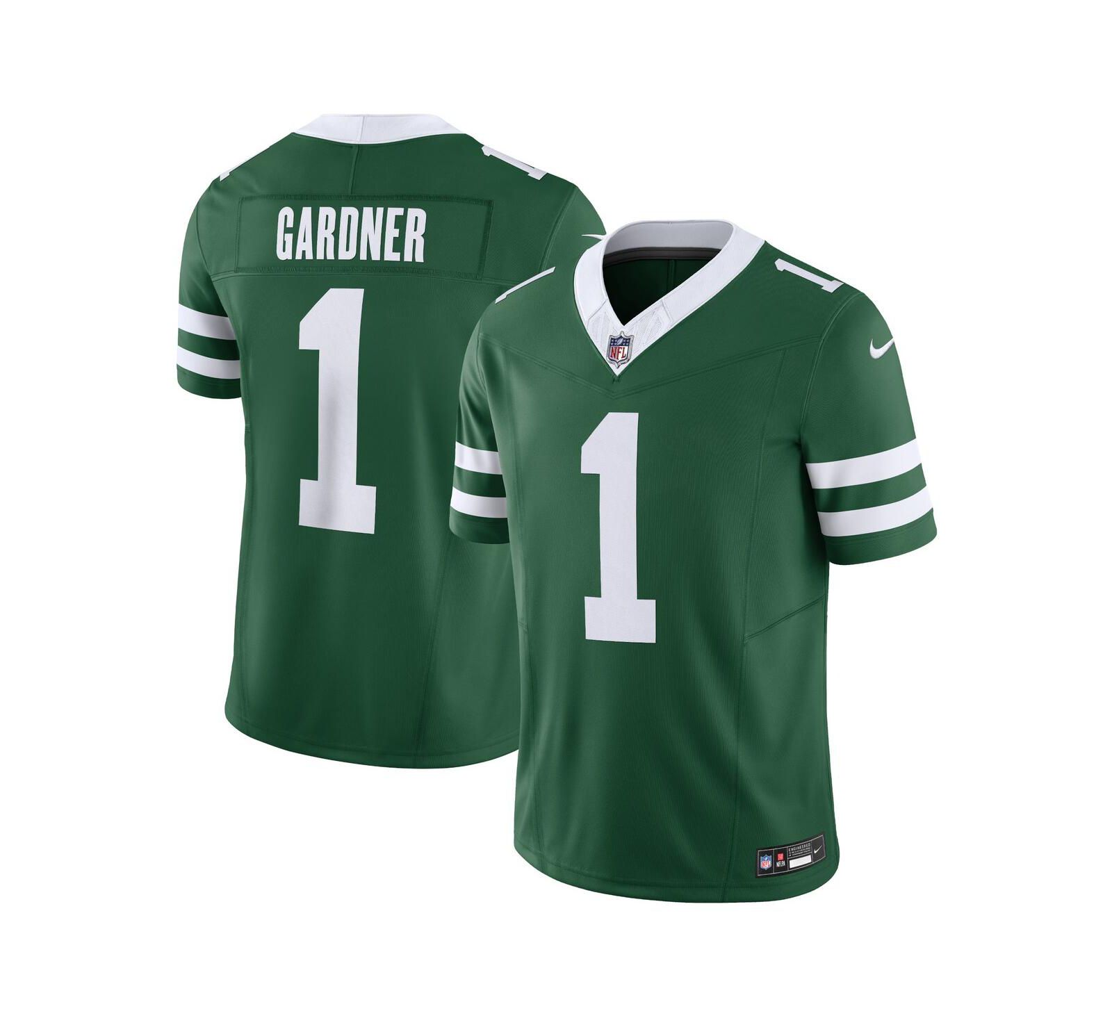 Nike Мужская ограниченная версия джерси Ahmad Sauce Gardner Legacy New York Jets Vapor F.U.S.E.