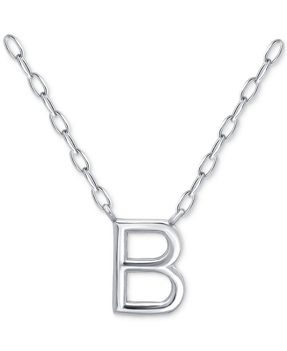 Giani Bernini Ожерелье с подвеской Initial B из Sterling Silver, 16" + 2" extender