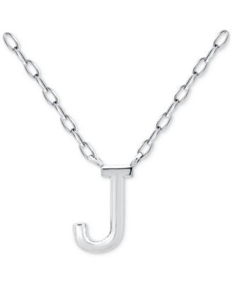 Giani Bernini подвеска Initial J из стерлингового серебра, 16" + 2" удлинитель