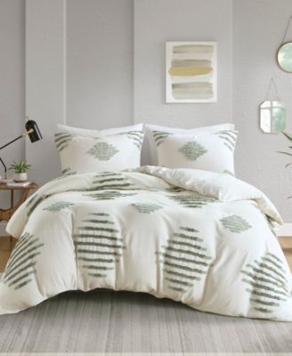 INK+IVY Комплект из 3-х пододеяльников Tahli Tufted Chenille, King/California King