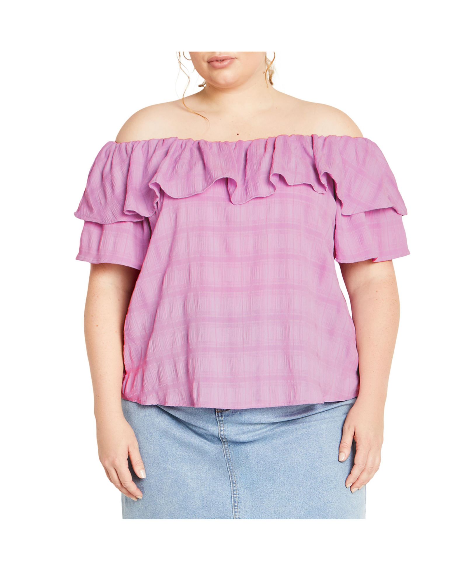 Женский топ CITY CHIC Plus Size Christy Off Shoulder