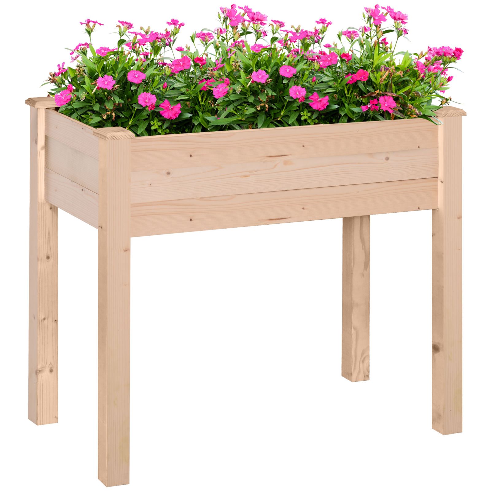 Elevated Garden Bed with Drainage and Fabric Filter, Perfect for All Plant Lovers