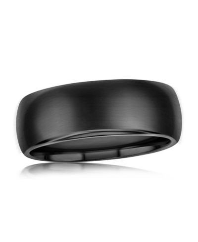 Metallo High Polished Tungsten Ring - Black Plated