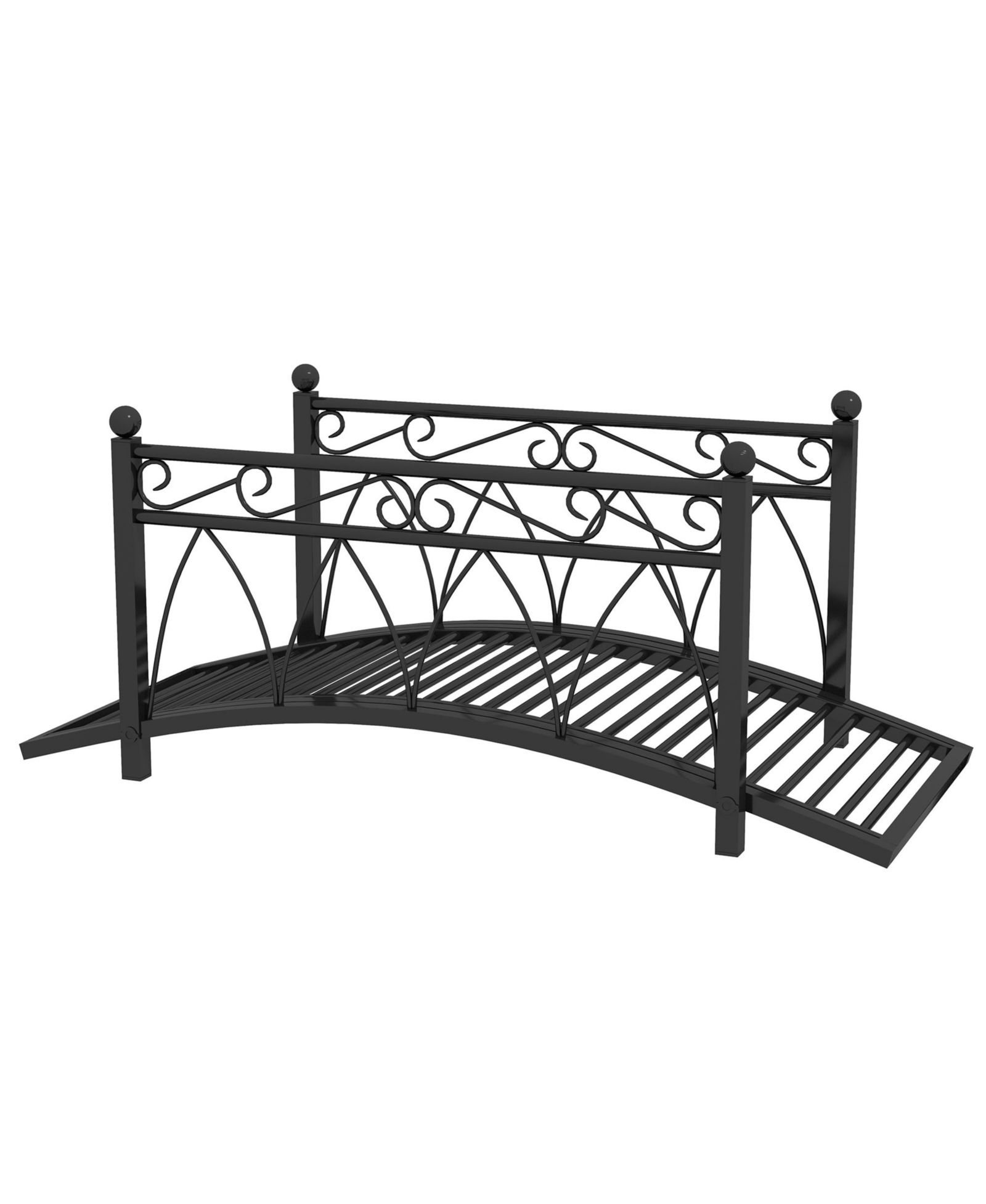 Outsunny Садовый мостик Zen Garden с металлическими бортами 3.3'
