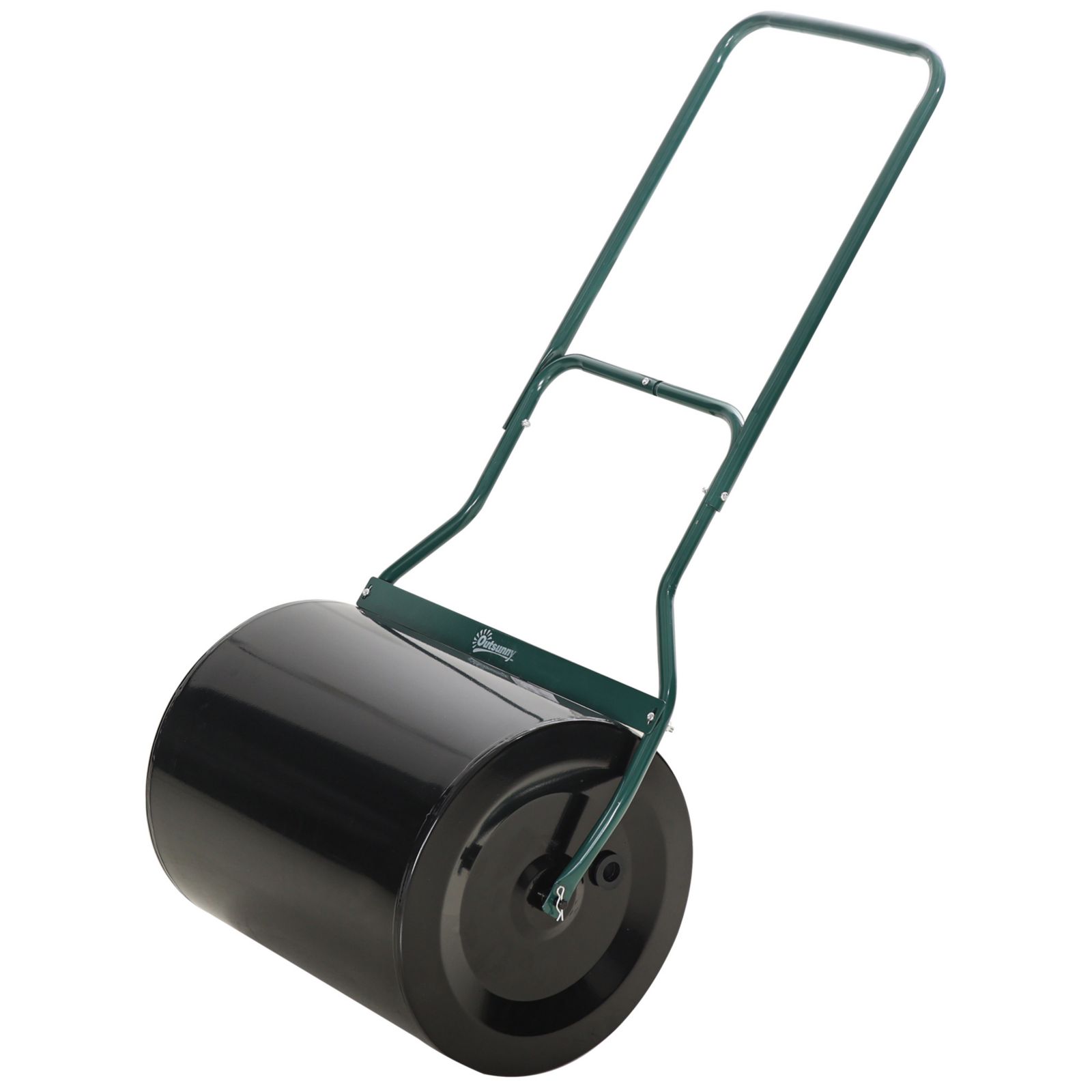 3-Piece Push and Tow-Behind Lawn Roller with 15 Gallon Capacity