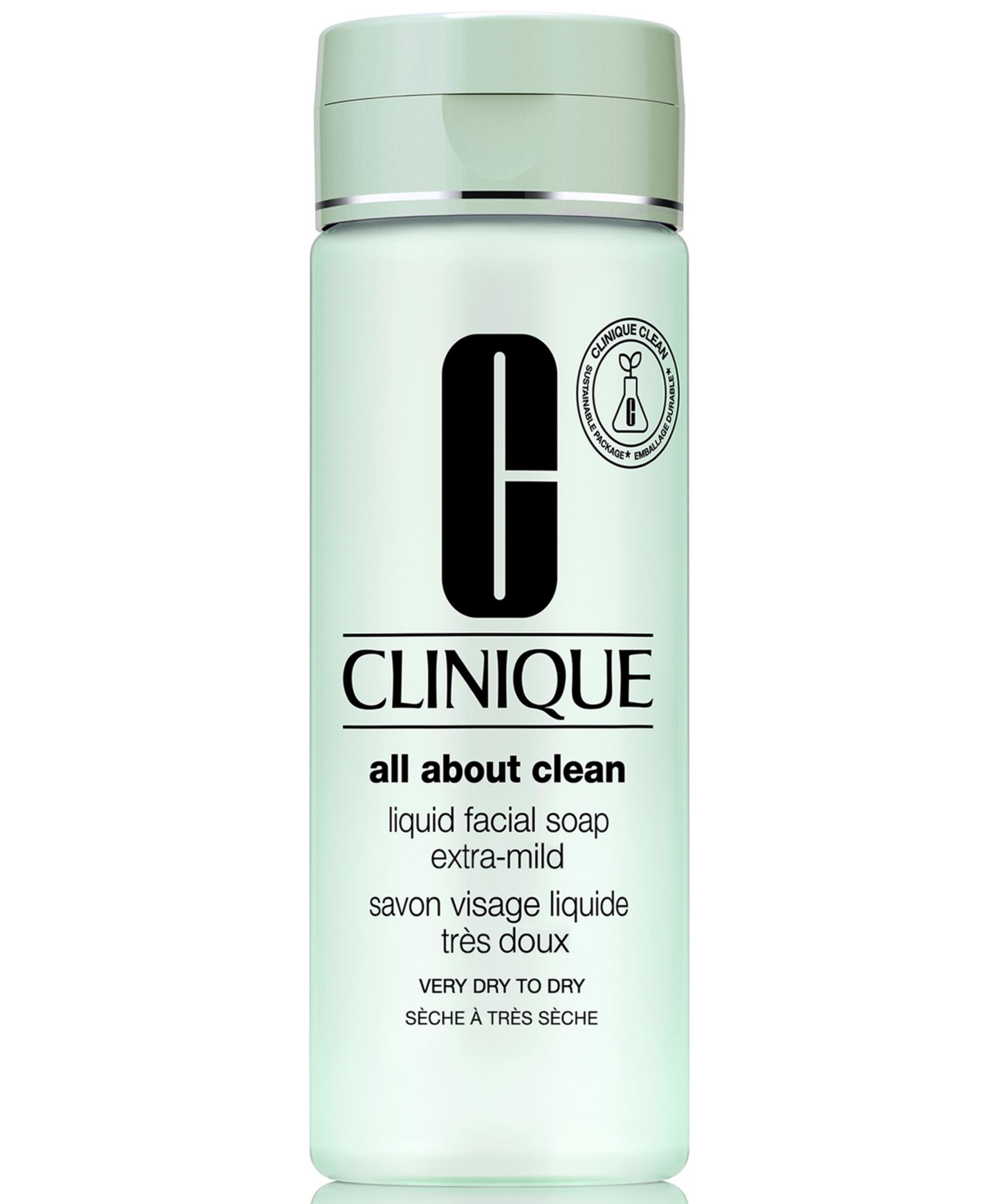 Clinique All About Clean™ Liquid Facial Soap Cleanser Extra Mild, 6.7 fl oz