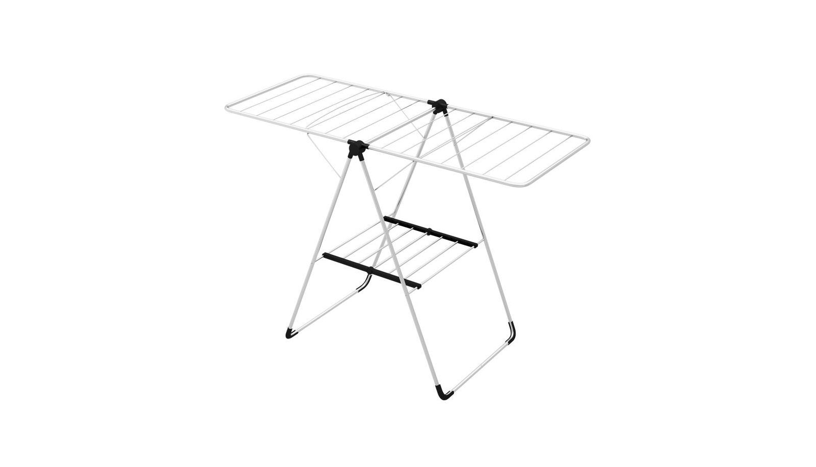 Slickblue 2-Tier Laundry Drying Rack Folding Cloth Rack with Aluminum Frame