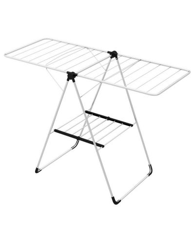 Slickblue 2-Tier Laundry Drying Rack Folding Cloth Rack with Aluminum Frame