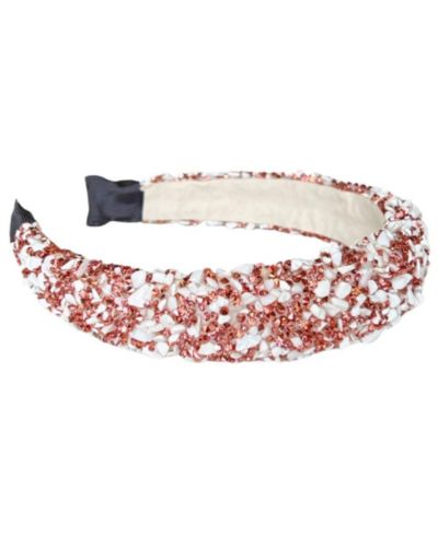 Повязка на голову Headbands of Hope All that Glitters, Rose Gold + White