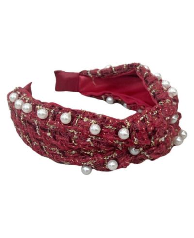 Повязка на голову Headbands of Hope Women's It Girl Pearl - Red