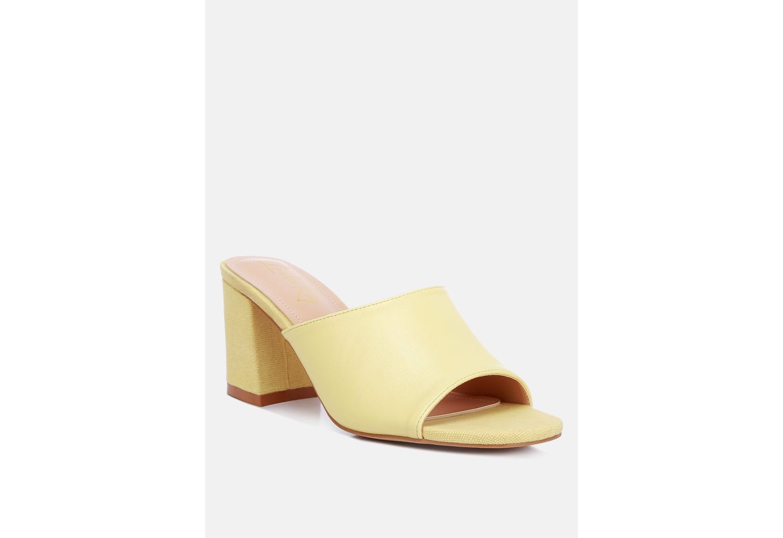 London Rag Women's Addie Block Heel Slip On Sandals