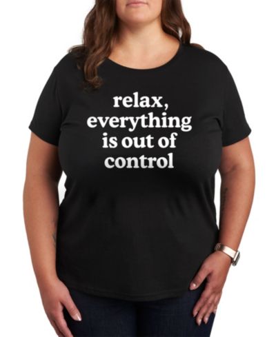 Hybrid Apparel Футболка с графическим принтом Plus Size Relax Out Of Control