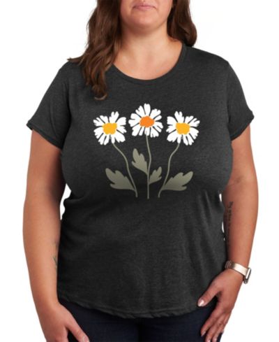 Hybrid Apparel Ретро футболка с принтивом Daisies Plus Size