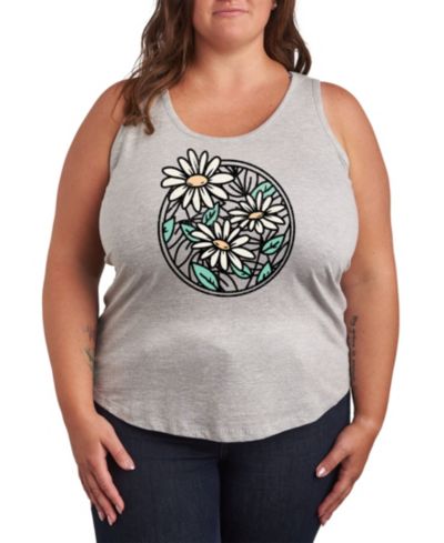 Hybrid Apparel Женский графический топ Wildflower Circle Plus Size
