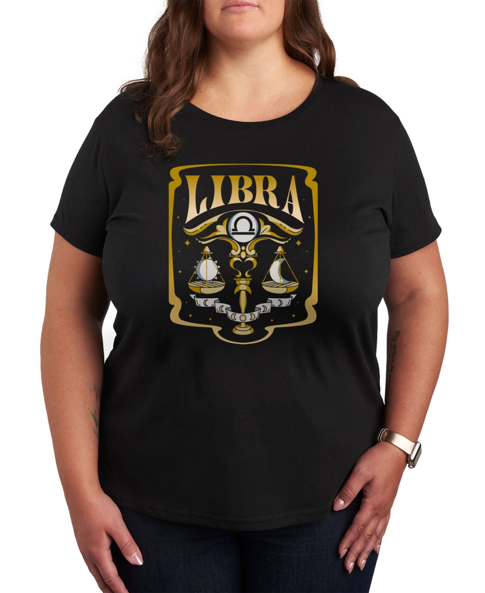 Hybrid Apparel Zodiac Libra Plus Size Graphic T-Shirt