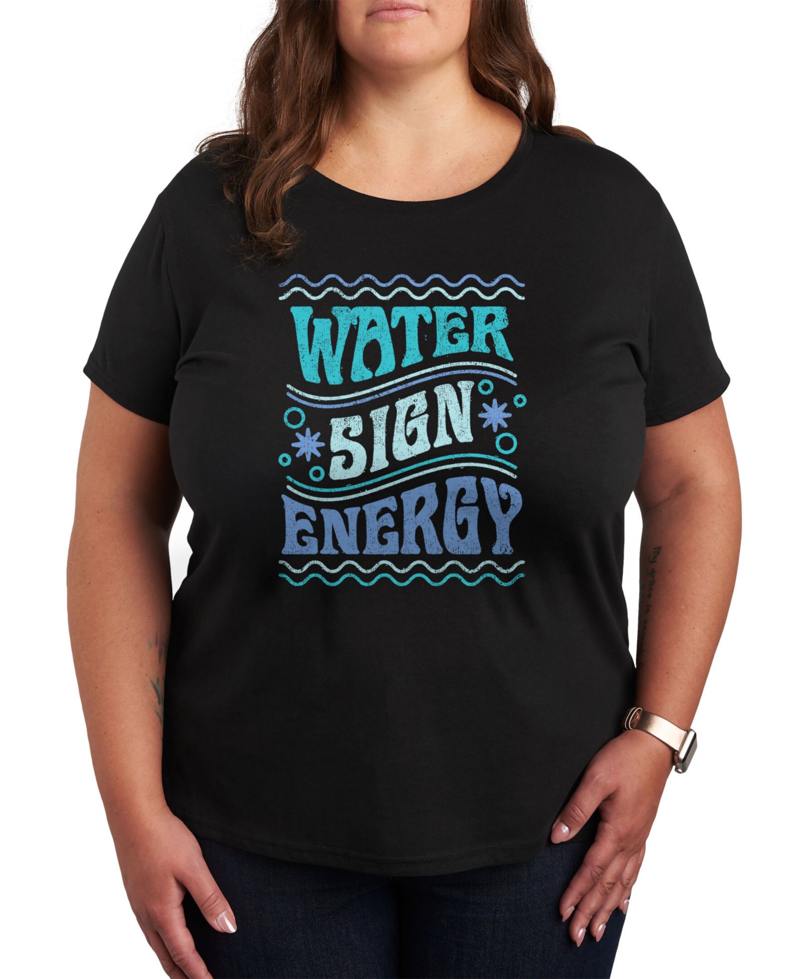 Футболка Hybrid Apparel Water Sign Energy Plus Size Graphic