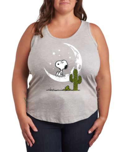 Плюс-сайз графический топ Hybrid Apparel Snoopy Desert On Moon
