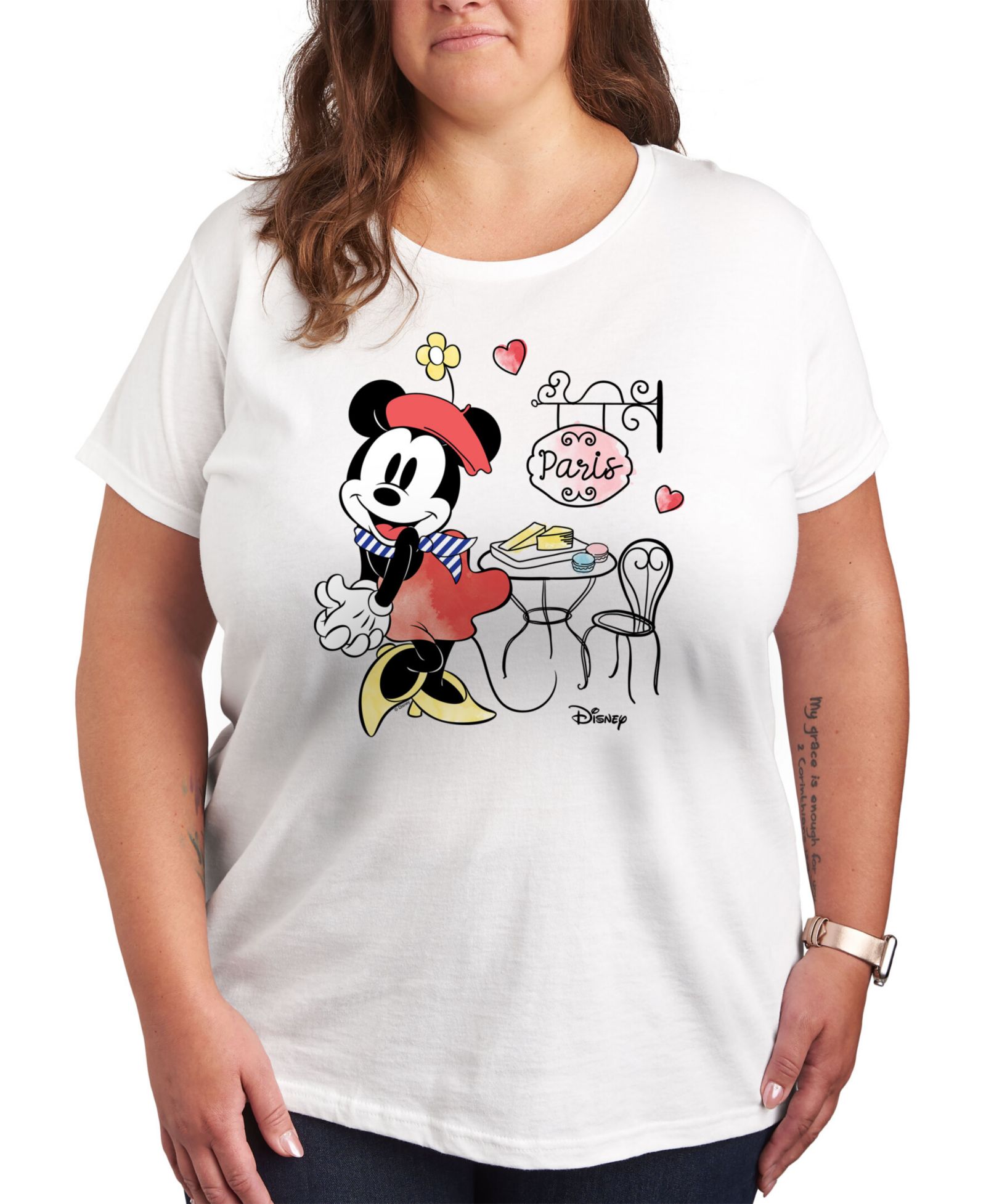Hybrid Apparel Minnie Paris Plus Size Graphic T-Shirt