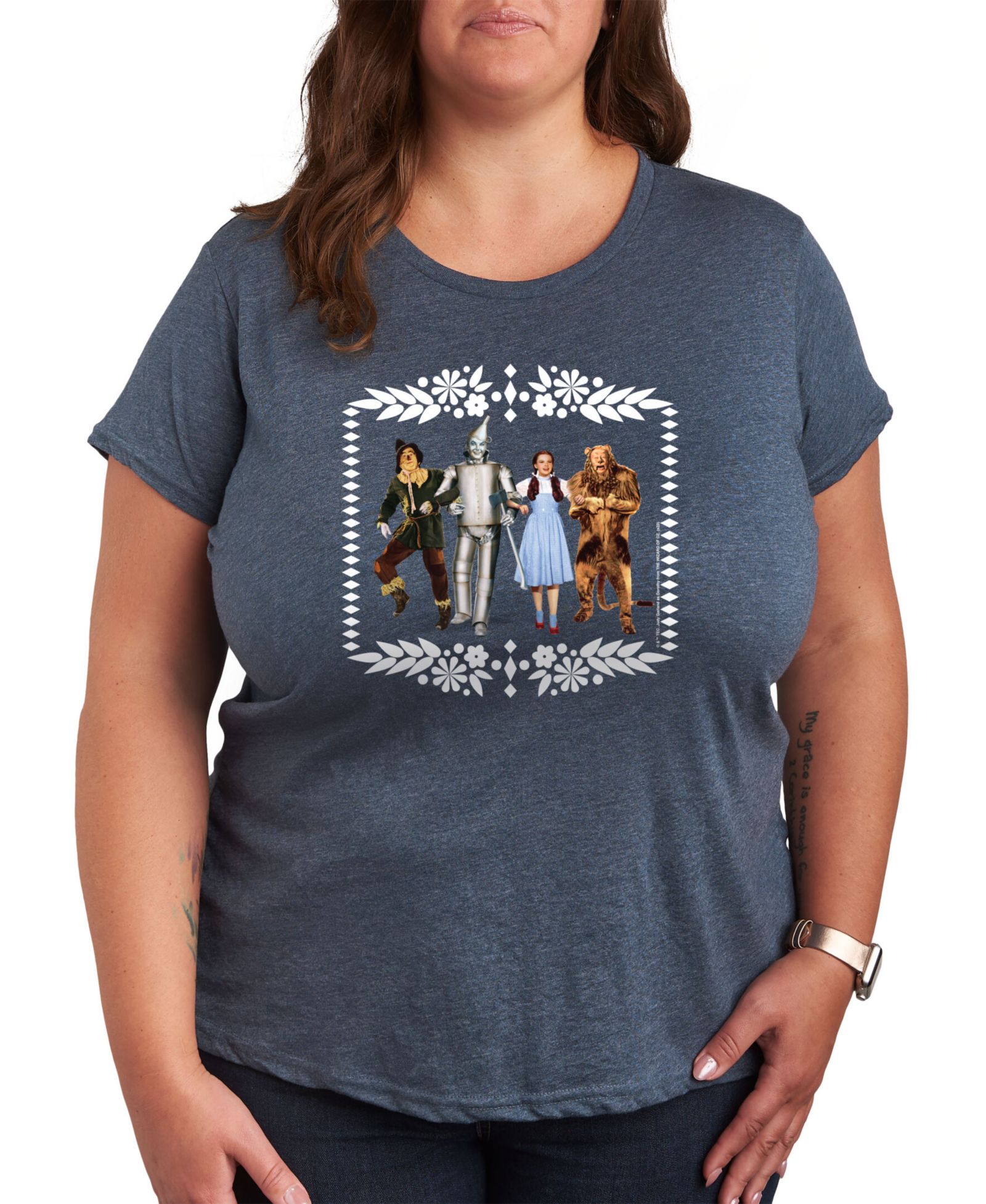 Hybrid Apparel The Wizard of Oz Group Plus Size Graphic T-Shirt