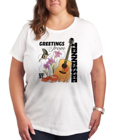 Hybrid Apparel Tennessee Stamp Plus Size Graphic T-Shirt