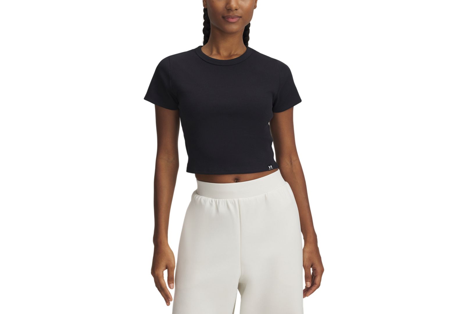 Under Armour Women's Rival Ribbed Cropped T-Shirt