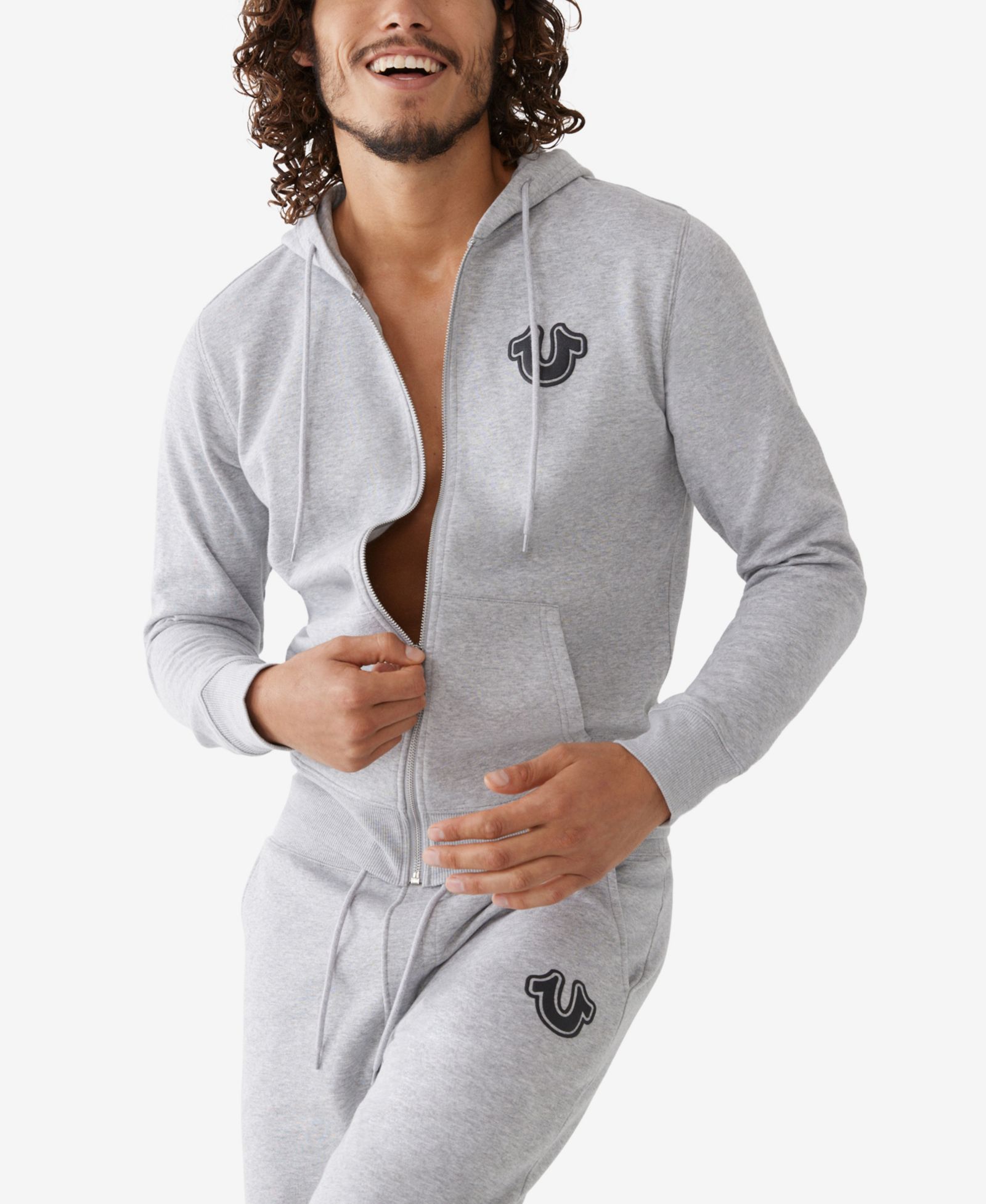 Мужское худи True Religion Core Zip-Front Logo